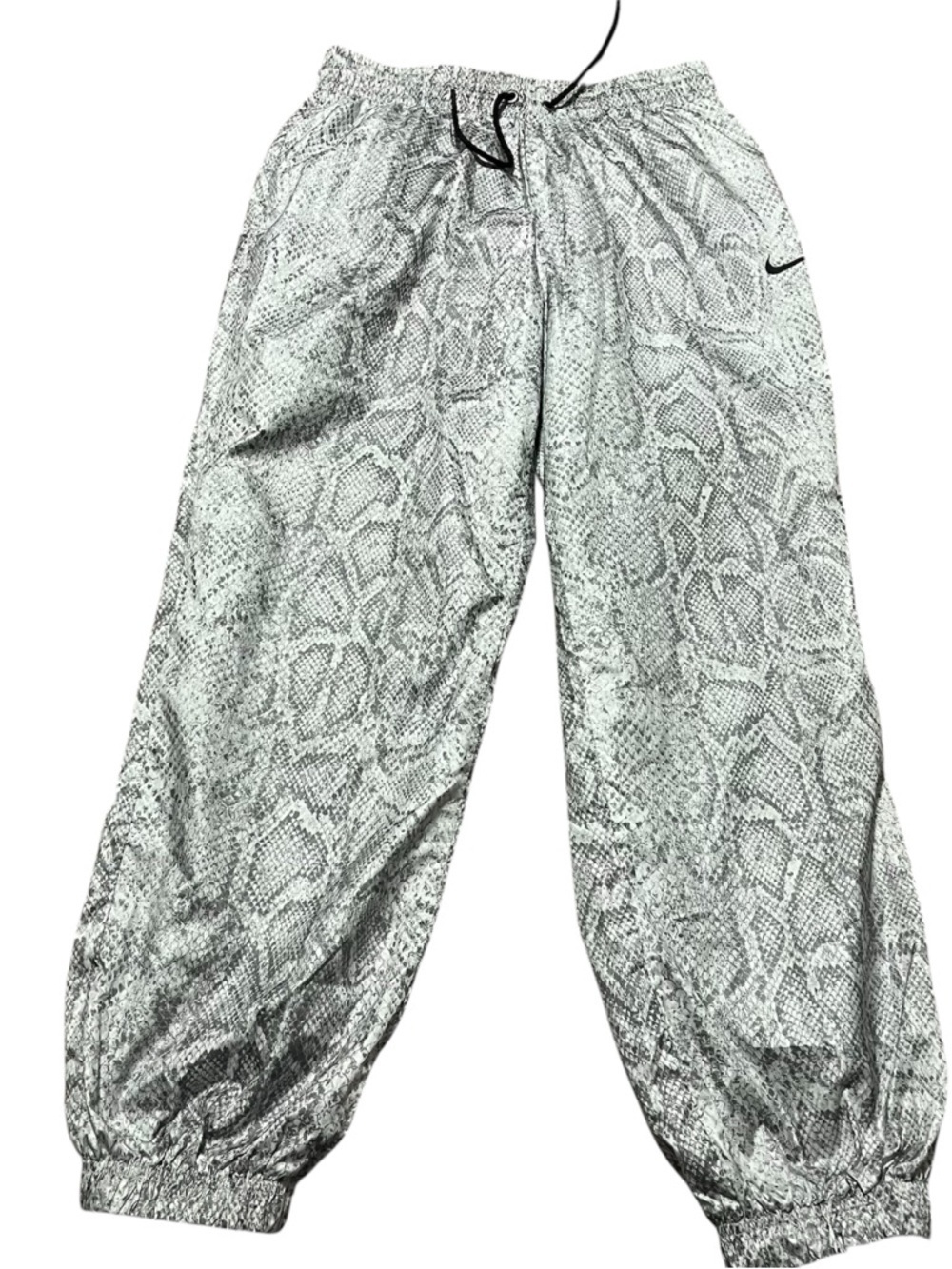 Nike Women's Python Nylon Woven Pants Size Small Snakeskin Track Gym Workout